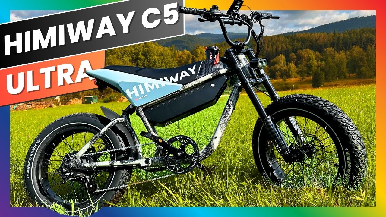 Himiway C5 Ultra E-Bike im Einsatz auf steilen Bergpfaden im Bayerischen Wald, zeigt seine beeindruckende Leistung und Vielseitigkeit bei der Erkundung des Silberbergs in Bodenmais.